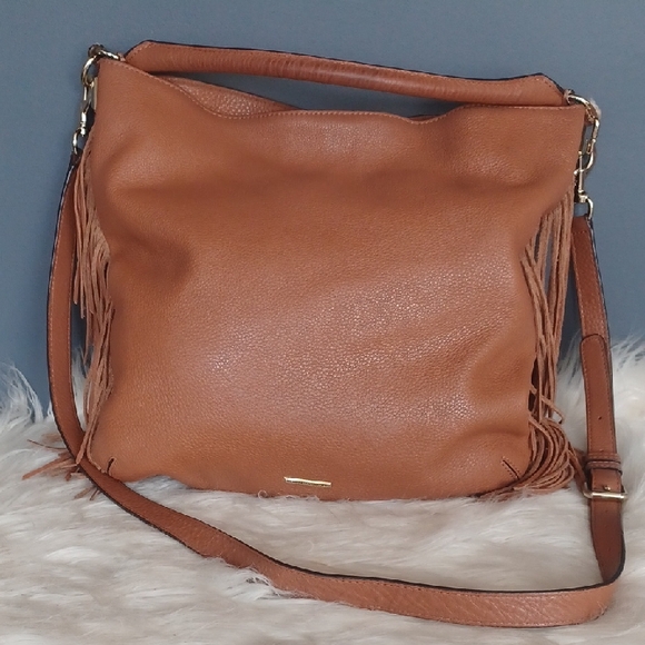 REBECCAMINKOFF Fringe Tan LeatherBag